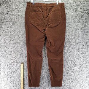 Talbots Jeans Womens 12 Brown Corduroy Jegging Stretch